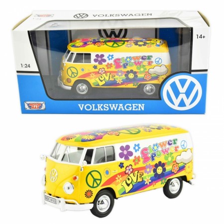VOLKSWAGEN T2 FLOWER POWER 1:24 17cm